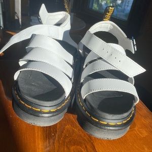 White Blaire doc marten sandals, size 9 women’s